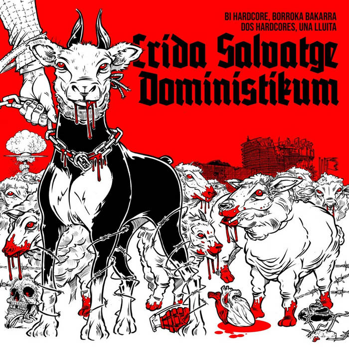 CRÍDA SALVATGE y DOMINISTIKUM [split] Bi hardcore, borroka bakarra - Dos hardocores, una lluita