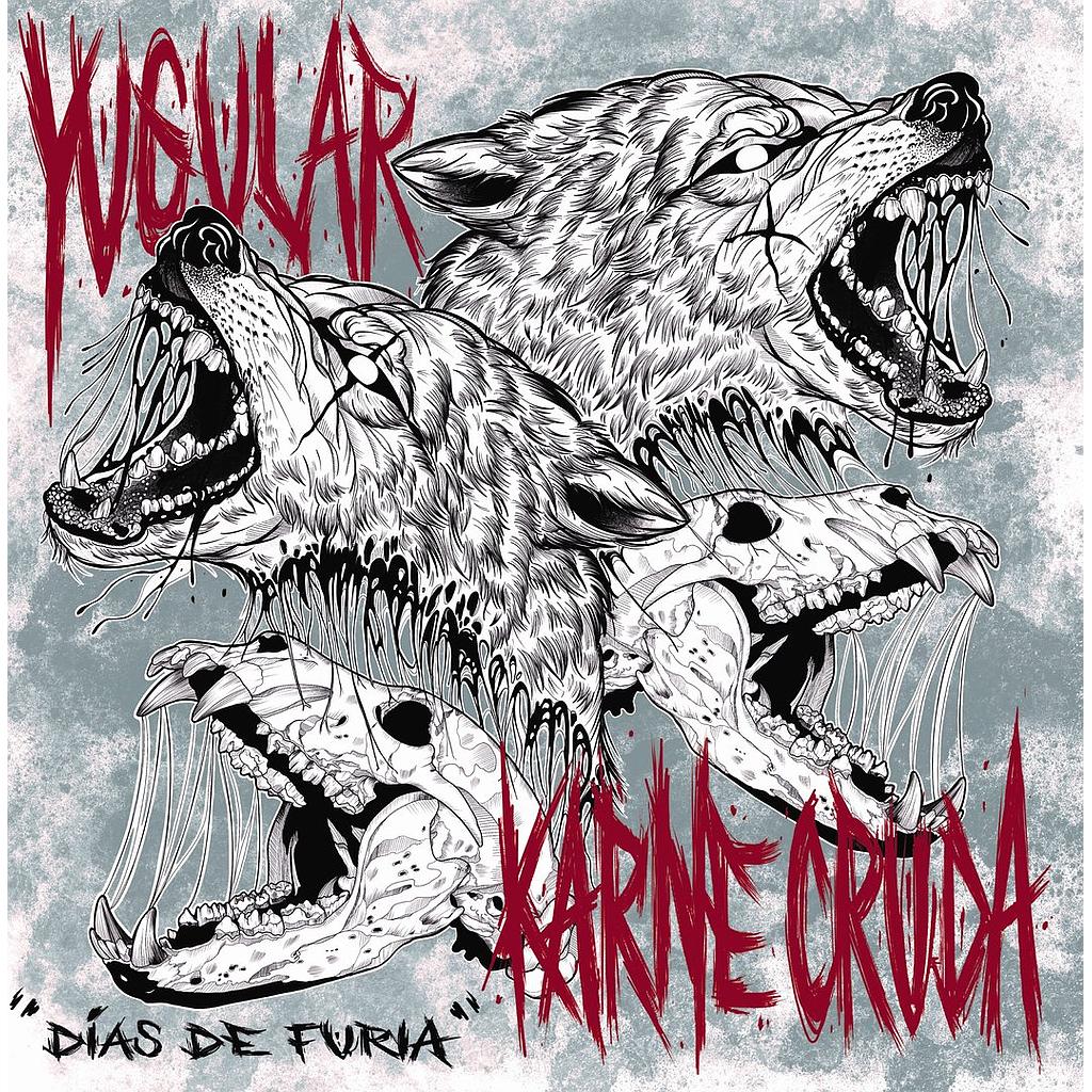 [DD-LP3919] Yugular / Carne Cruda - Días de Furia