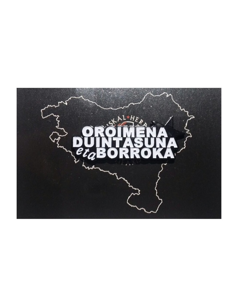 [DD-TX3081] OROIMENA, DUINTASUNA ETA BORROKA (PIN)